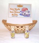 NGH105S Sea Shells from the Seashore in Mini Glass Bottle